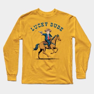 trump_cowboy_lucky_luke Long Sleeve T-Shirt